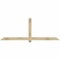 Ekena Millwork Eugene Rough Sawn Timber Gable Bracket, Douglas Fir, 84"W x 31"H x 2"D x 4"F, 9/12 Pitch GBW084X31X0204EUG00RDF - alternate 1